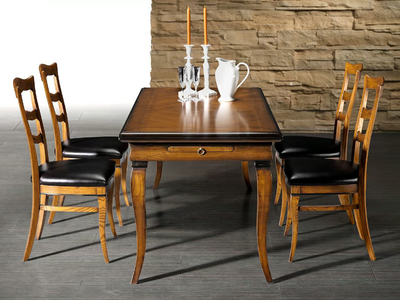 ANTIQUA - Extending walnut table _ L'Ottocento