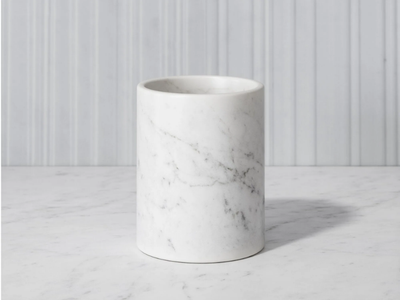 CONSERO - Countertop Carrara marble toothbrush holder _ LUSSO