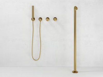 URBAN - 5 hole floor standing hydroprogressive bathtub set _ LUSSO