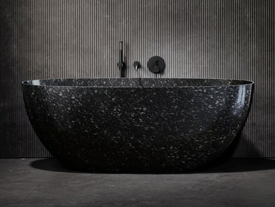 VIVERE - Freestanding oval carbon fibre bathtub _ LUSSO