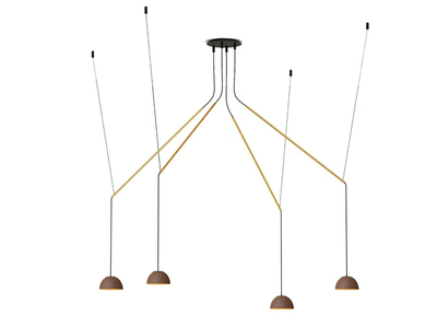 ABSIDIOLA C MOVIL 4 MINI - Adjustable terracotta pendant lamp _ luxcambra