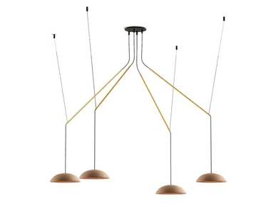 ABSIDIOLA C MOVIL 4 PLATO - Adjustable terracotta pendant lamp _ luxcambra
