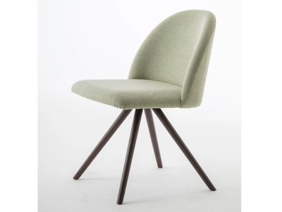 BLOOM S - Trestle-based fabric chair _ Luxy