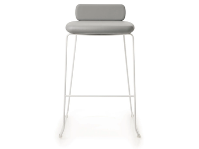 CLUSTER - Sled base high fabric stool _ Luxy