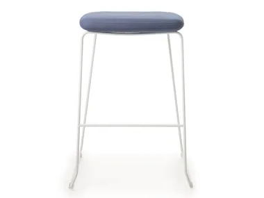 CLUSTER - Sled base high fabric stool _ Luxy