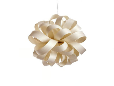 AGATHA BALL - Handmade wood veneer pendant lamp _ LZF