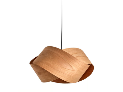 NUT - Handmade wood veneer pendant lamp _ LZF