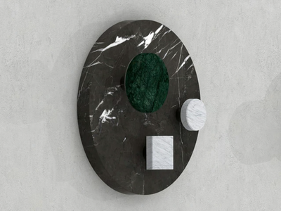 ARO LARGE - Wall-mounted marble coat rack _ Maami Home