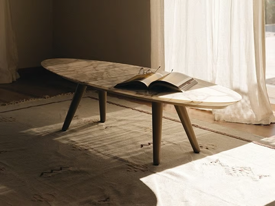 ELLIPSE ESTREMOZ LAGOA - Oval marble coffee table _ Maami Home