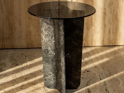 QUINA SPIDER GREY - Marble coffee table _ Maami Home