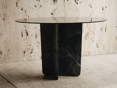 QUINA SPIDER GREY - Marble table _ Maami Home