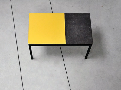PRISME - Lava stone side table _ Made a Mano