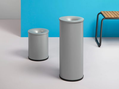Self-extinguishing bin - Metal waste bin _ Made Design