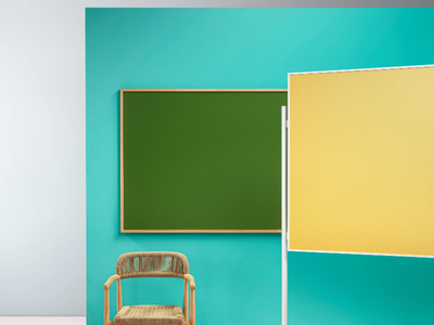 SLIM - Wall-mounted aluminium office whiteboard _ Made Design