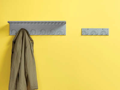 Wall-mounted coat rack - Wall-mounted metal coat rack _ Made Design