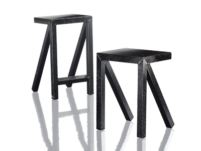 BUREAURAMA - Low aluminium garden stool _ Magis