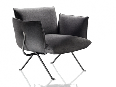 OFFICINA - Fabric armchair with armrests _ Magis