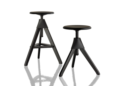 TOM AND JERRY – THE WILD BUNCH - Beech stool height-adjustable _ Magis