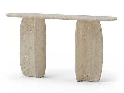 CACTUS - Oval travertine console table _ Mambo Unlimited Ideas