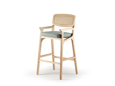 KARL - High wooden stool with armrests _ Mambo Unlimited Ideas