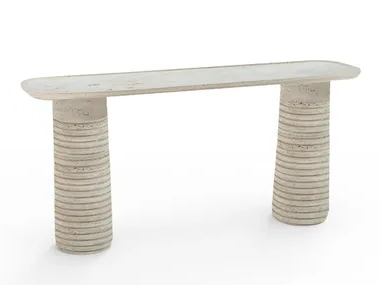 POPPY - Rectangular travertine console table _ Mambo Unlimited Ideas