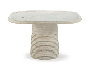 POPPY - Square travertine table _ Mambo Unlimited Ideas