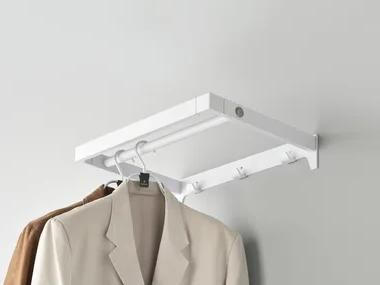 ARNAGE - Wall-mounted powder coated steel office coat rack _ Manade