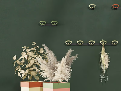 KOBÈ - Wall-mounted metal coat rack _ Manade
