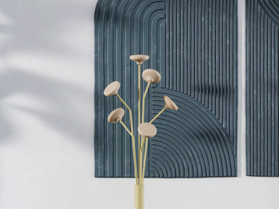 LOTUS - Steel and wood coat stand _ Manade