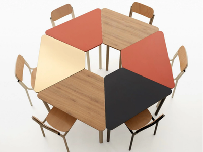 EASY - Modular trapeze desk _ Manerba