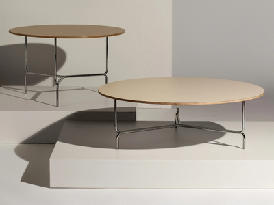 LITTA - Round wooden coffee table _ Manerba