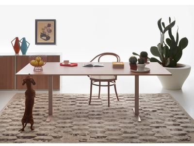 T-LEG - Wooden office desk / meeting table _ Manerba