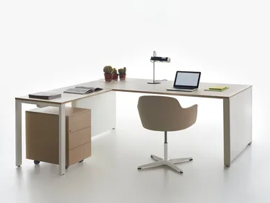 YOU-ECO - L-shaped sectional office desk _ Manerba