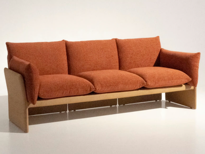 FARFALLE - 3 seater cotton and microfiber sofa _ Mantellassi 1926