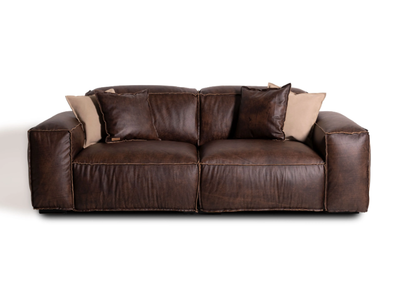 PLACIDO - Sectional 2 seater leather sofa _ Mantellassi 1926