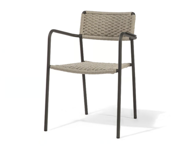 ECHO - Stackable garden chair with armrests _ MANUTTI