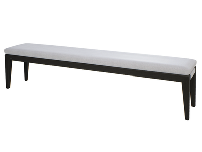 SUNRISE - Teak and fabric garden bench _ MANUTTI