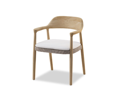 YIKO - Teak garden chair with armrests _ MANUTTI