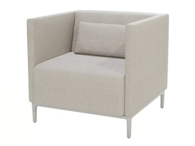 ZENDO SENSE - Fabric garden armchair with armrests _ MANUTTI
