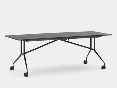 ARGO LIBRO - Folding rectangular table with castors _ Mara