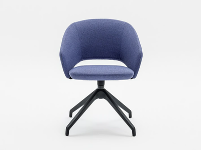 ICON 7100 - Trestle-based fabric chair with armrests _ Mara