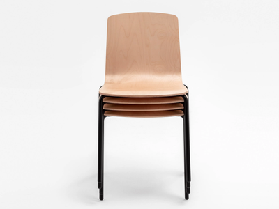 LOTO - Stackable beech training chair _ Mara