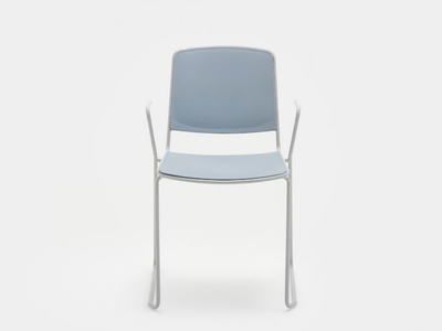 VEA - Sled base chair with armrests _ Mara