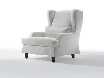 GREY - Fabric armchair with armrests _ Marac