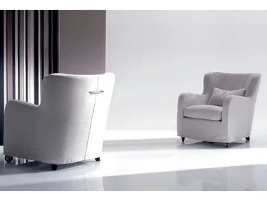 MIMILLA - Fabric armchair with armrests _ Marac