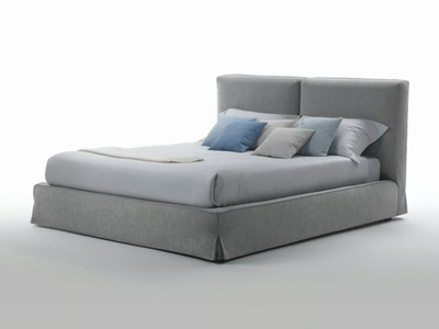 WU - Upholstered fabric bed with removable cover _ Marac