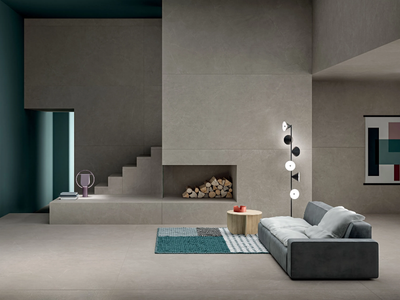 ARKISTONE GREIGE - Porcelain stoneware wall/floor tiles with stone effect _ Marca Corona