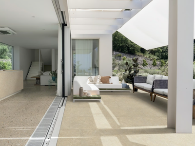 ARKISTYLE SAND - Full-body porcelain stoneware wall/floor tiles with stone effect _ Marca Corona