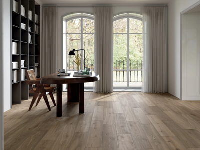 ELISIR ROYAL FUMÈ - Porcelain stoneware wall/floor tiles with wood effect _ Marca Corona
