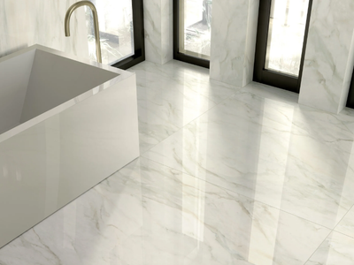FOYER ROYAL DELICATE - Porcelain stoneware wall/floor tiles with marble effect _ Marca Corona